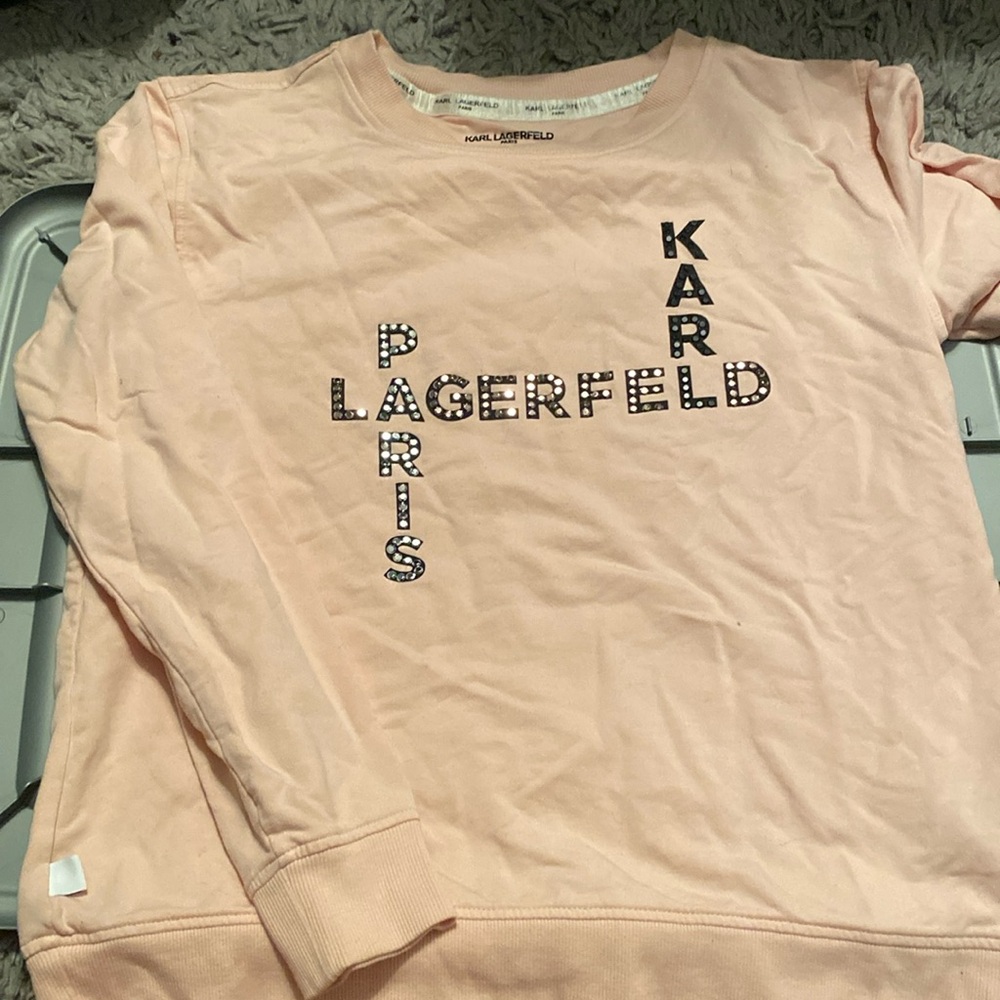 Karl Lagerfeld pink pull over
